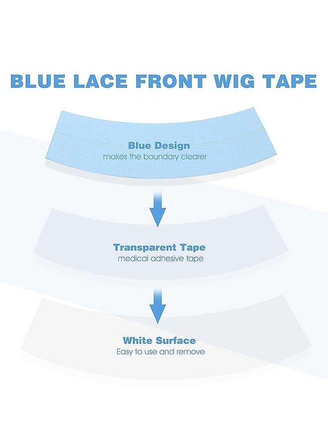 اتش اس شريط شعر مستعار أمامي من الدانتيل ، 36 قطعة لاصقة قوية مقاومة للماء مزدوجة الوجهين الرباط الباروكات الشريط الشريط على شكل C شعر مستعار الشريط للشعر المستعار الشعر المستعار قطع الشعر والشعر التمديد - Image 5