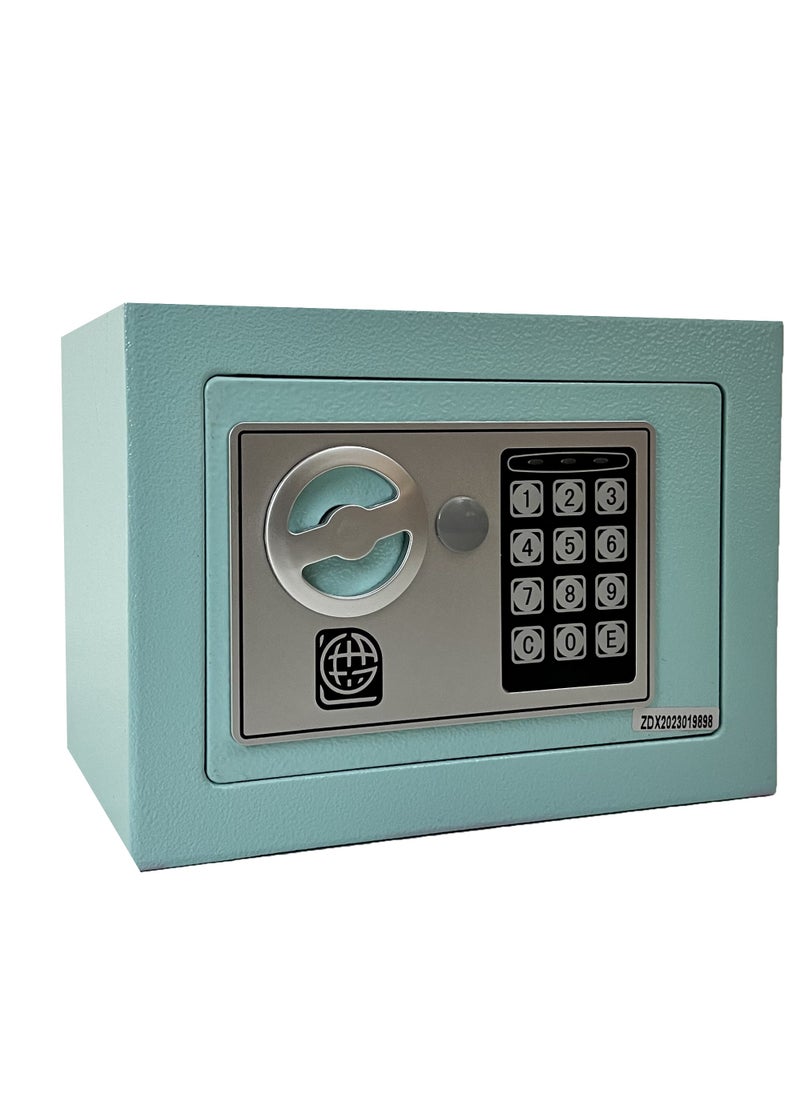 LOTFY GROUP - LG Safebox Code 17EF 17*23*17CM اللون الفيروزي خزانة المنزل والمكتب - Image 1