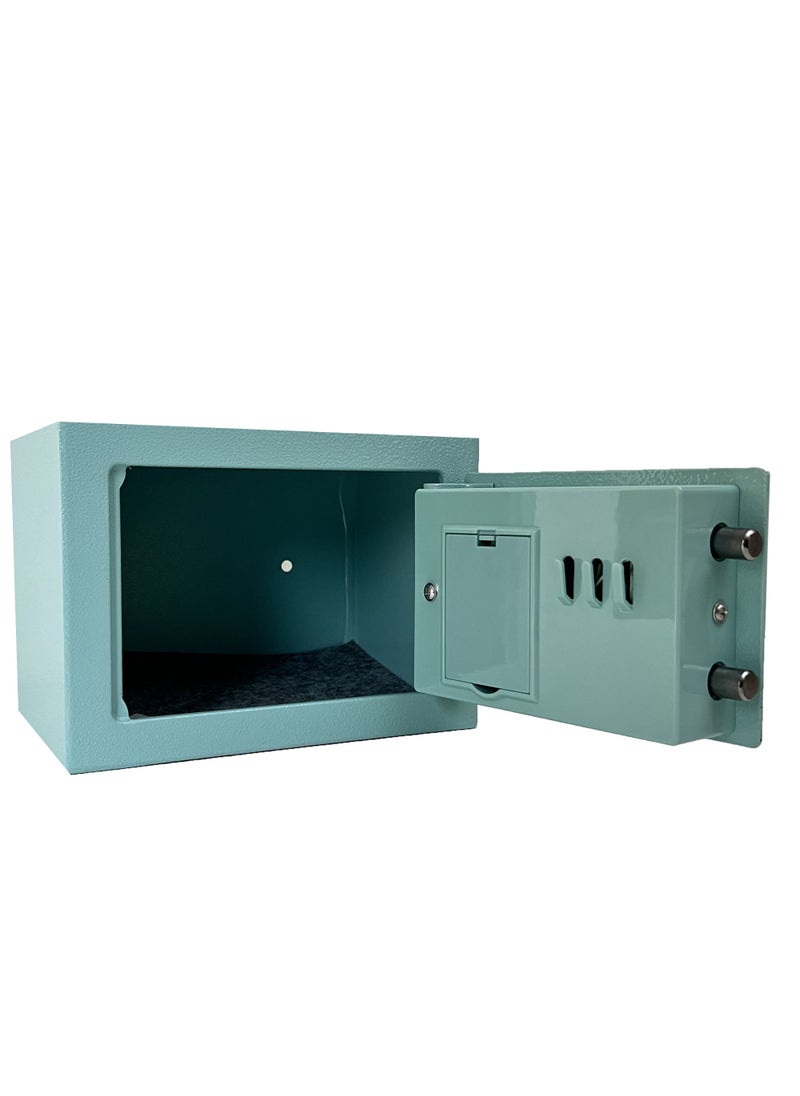 LOTFY GROUP - LG Safebox Code 17EF 17*23*17CM اللون الفيروزي خزانة المنزل والمكتب - Image 1
