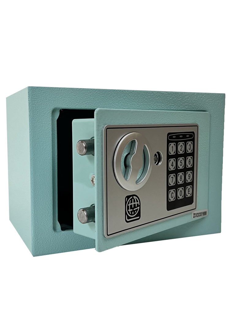 LOTFY GROUP - LG Safebox Code 17EF 17*23*17CM اللون الفيروزي خزانة المنزل والمكتب - Image 1