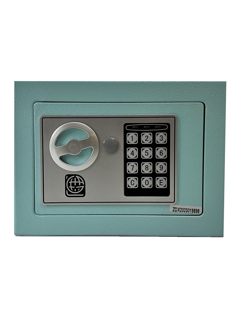 LOTFY GROUP - LG Safebox Code 17EF 17*23*17CM اللون الفيروزي خزانة المنزل والمكتب - Image 1
