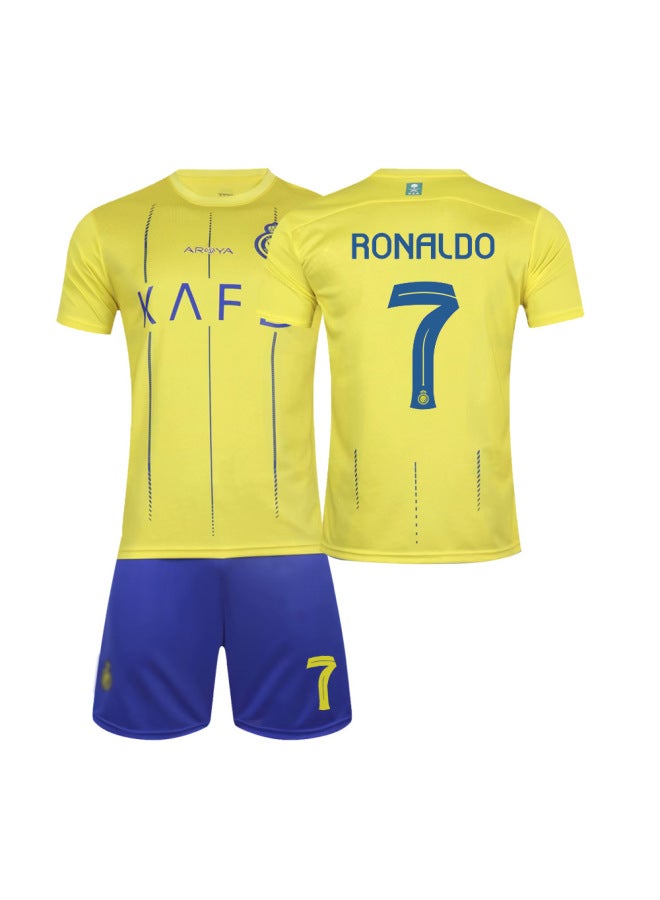 23-24 Saudi Arabia League Riyadh Victory Home 7 Ronaldo Jersey Football Jersey Short Sleeve Suit Ronaldo