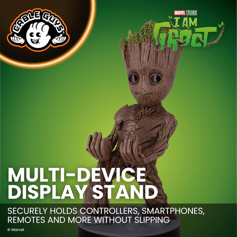 Cable Guys Les Gardiens de la Galaxie Gaming-Figur Junger Groot - Halter für Controller oder Smartphone - USB-Kabel enthalten - 20 cm - Image 5