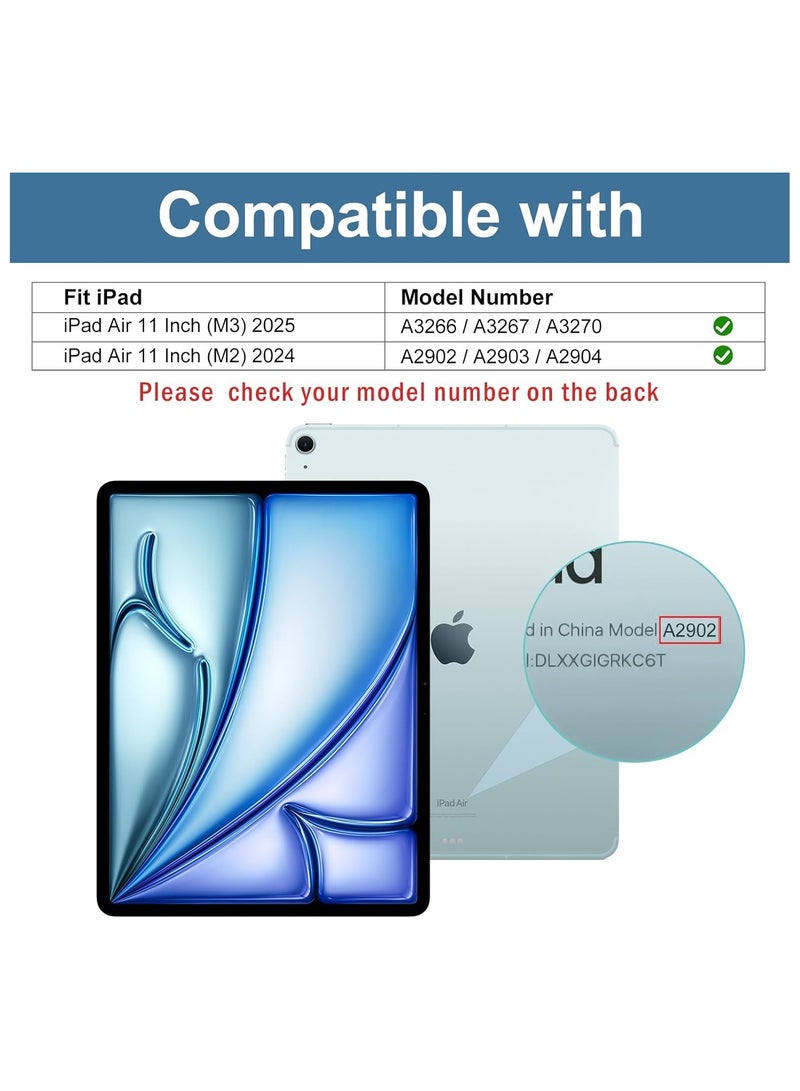 2 Pack Screen Protector for iPad Air 11 Inch (M3) 2025/ (M2) 2024, Tempered Glass Film Guard for iPad Air 7th/6th Generation Accessories -Clear - Image 2