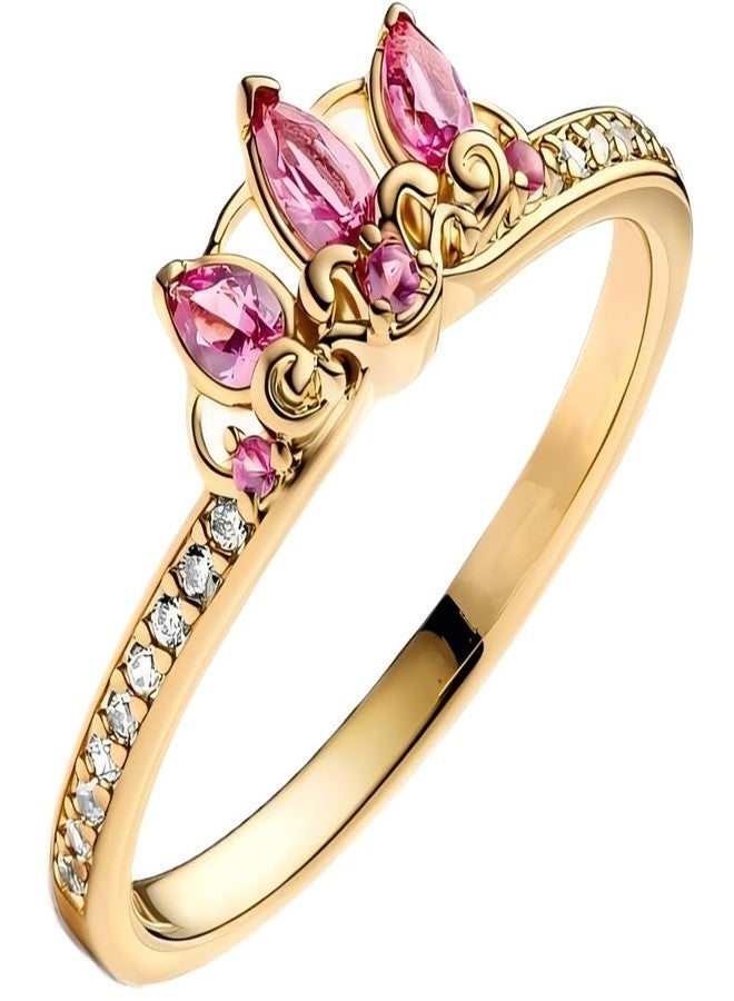 ZURWTCH Princess Ring Fit Women Fashion Gifts 925 Sterling Silver DIY Jewelry - Image 1