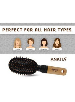 Ankita Hair Brush with Nylon Bristle AllPurpose (141)  - Image 5