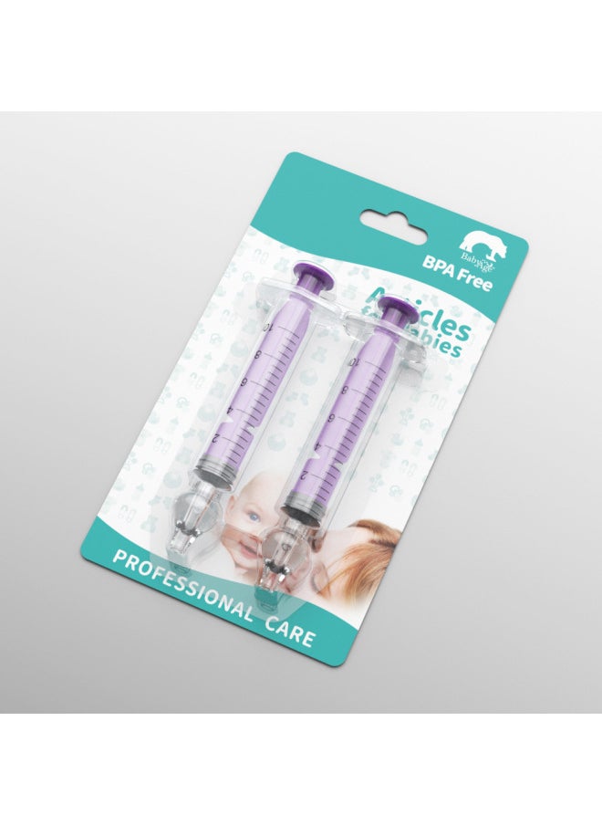 Generic Needle Type Baby Nasal Washer For Children And Infants Baby Nasal Washer 10ml-Net Content:Purple Suction Card 10ml  - Image 1