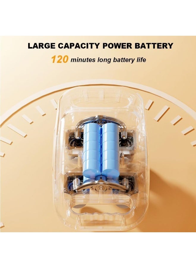 مسدس تدليك عضلات بأربع رؤوس – 12 واط لعلاج العضلات، 20 مستوى و6 أوضاع، شاشة LCD، بطارية 120 دقيقة - Image 2