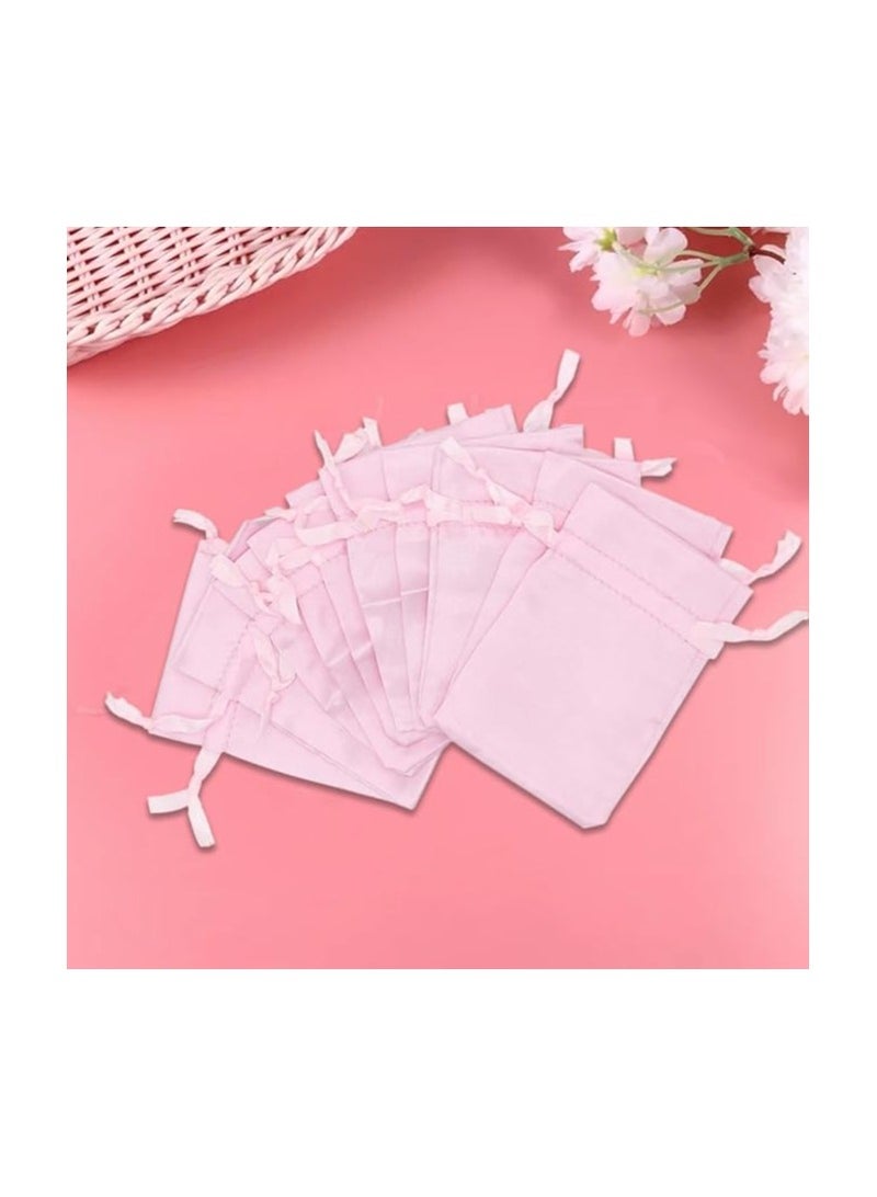 PRINTSHOP4ME PinkCancer Awareness Pink Organza Drawstring Bags - Silk Material 7.8 x 10.9 CM - Ideal for Gifting, Fundraising, and Charity Events - Reusable Small Pouch for Jewelry  - Image 5