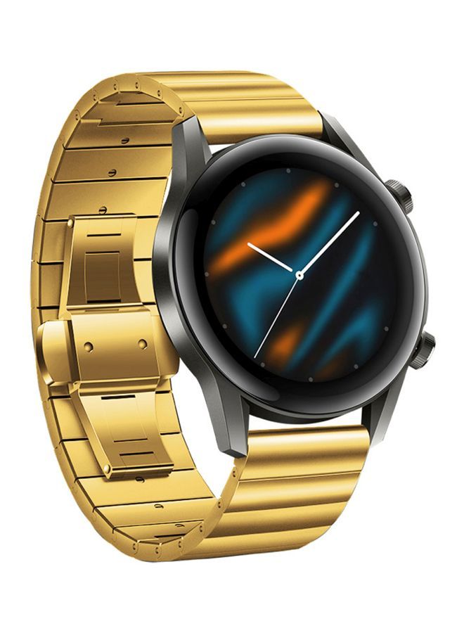 NIBEMINENT Replacement Band For Huawei Watch GT 2/Honor MagicWatch 2 42mm Gold