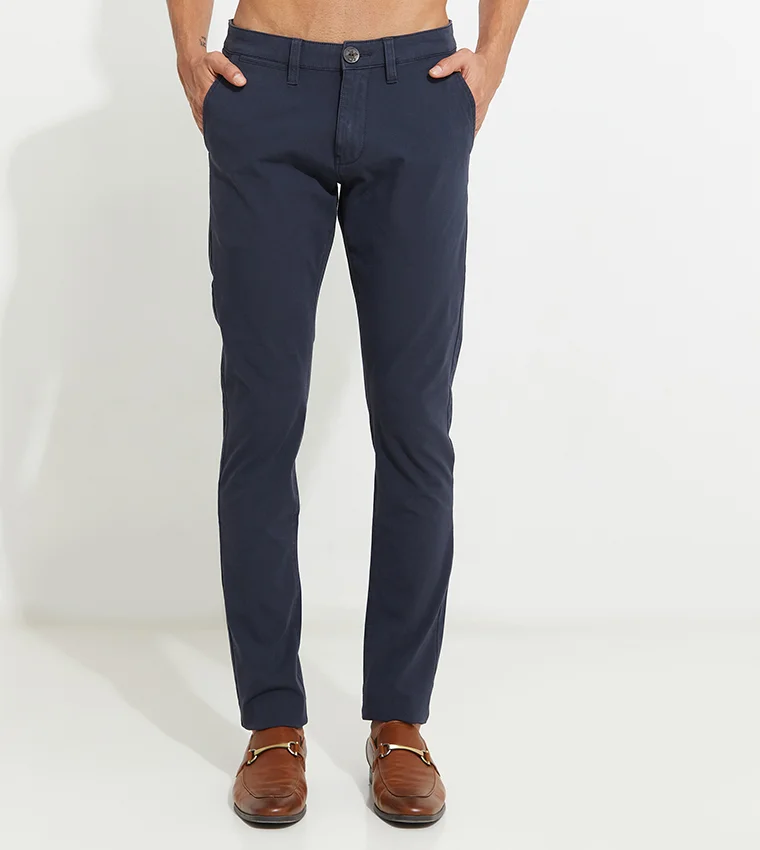 بيفرلي هيلز بولو كلوب بنطلون بخصر متوسط بفتحة أمامية مسطحة