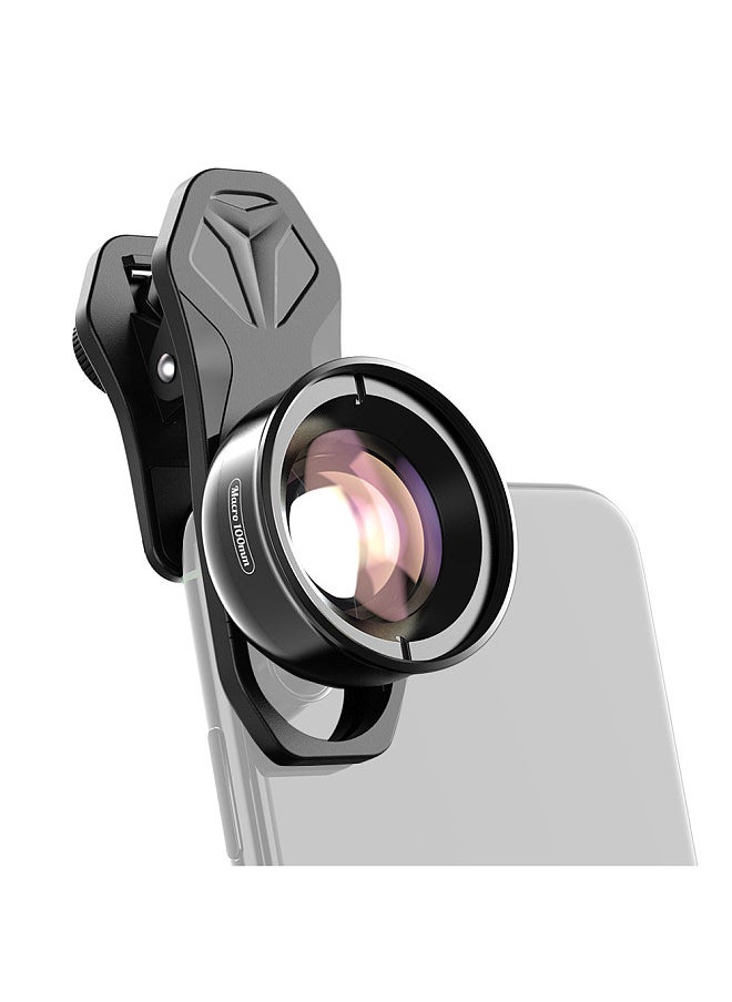 APEXEL APL-HB100mm Universal Smartphone Macro Lens 4K HD Phone Camera Lens No Distortion Blurry Background Compatible with iPhone 11/XS/XS Max/XR/X/8/8 Plus  - Image 1