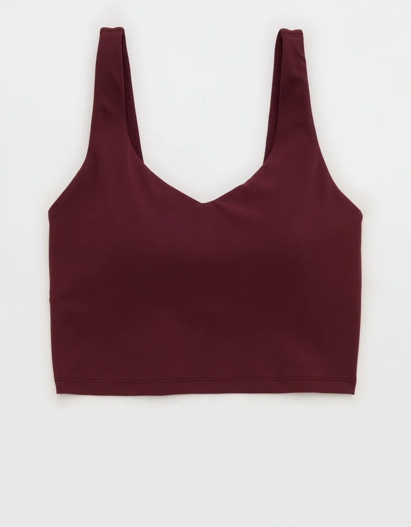 Aerie  OFFLINE By Aerie Real Me Low Key Longline Sports Bra for Women | Best Price UAE