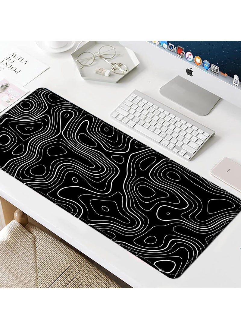 Loquat Large Mouse Pad 900x400mm Extended Gaming Mouse Pad Non-Slip Rubber Base Mouse pad Office Desk Mat Desk Pad Keyboard Mouse Pads Forest Pattern - Image 4