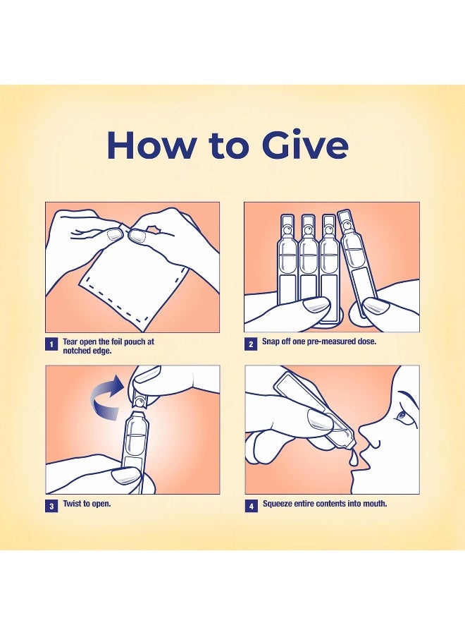 بويرون قطرات كولد كالم للأطفال ذات الاستخدام الواحد للتخفيف من أعراض البرد الناتجة عن العطس وسيلان الأنف واحتقان الأنف - جرعات سائلة معقمة وغير نعسان - 30 قطعة - Image 4