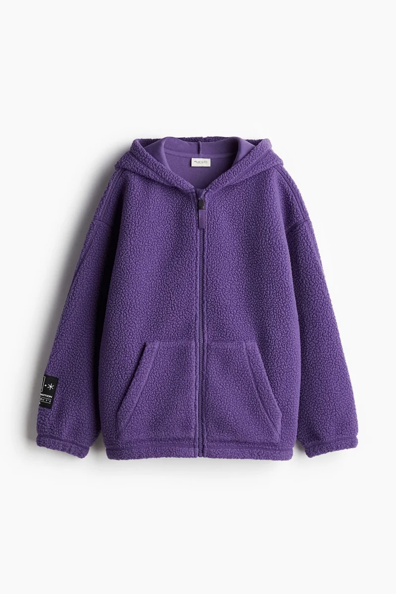 H&M Teddy Sports Zip-Through Hoodie