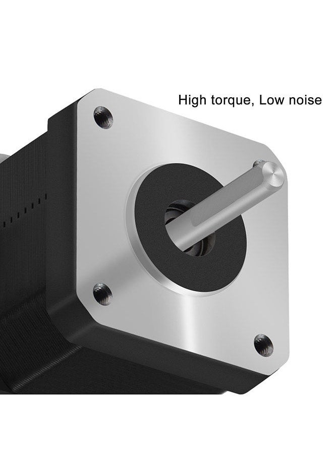 Generic - 42 Stepper Motor 2 Phase 0.9 Degree Step Angle Low Noise 17HS4401S Stepping Motor with 1m Cable for CNC 3D Printer - Image 1