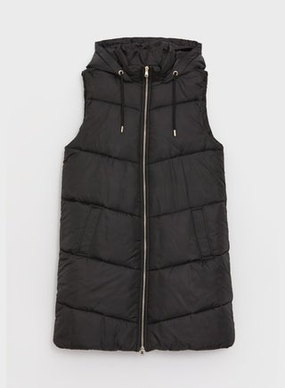 Zip Drawstring Detail Vest
