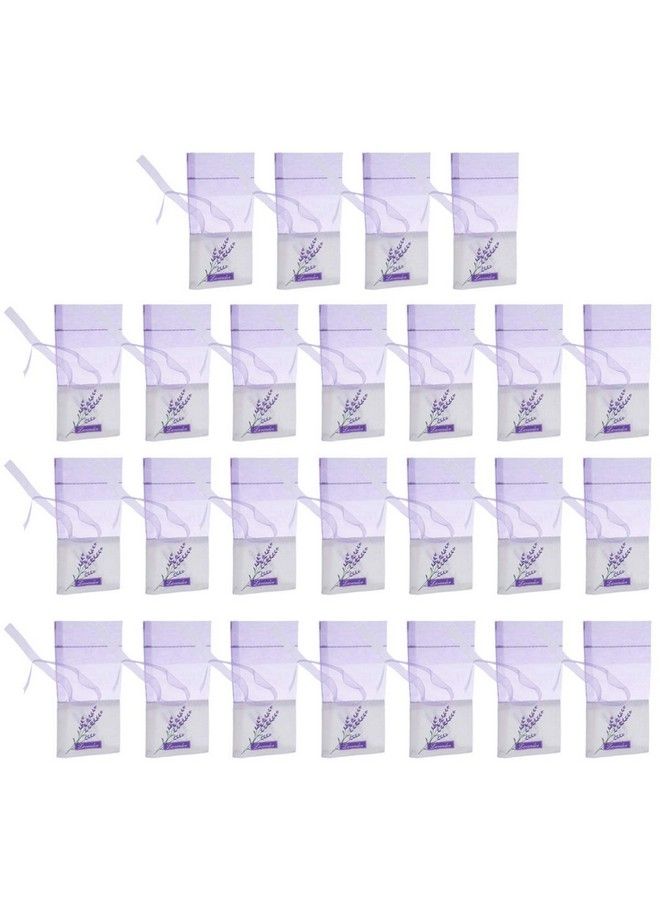 DOITOOL Lavender Sachet Bags 25 Pack Lavender Sachet Bags Sachet Empty Bags For Lavender Buds Rose Organza Gauze Bags (Light Purple) - Image 1