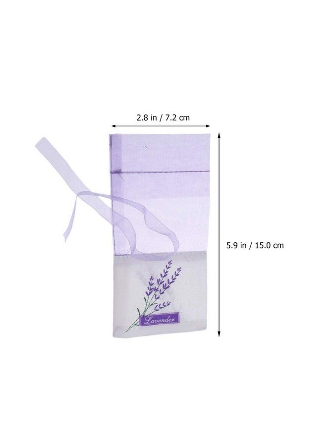 DOITOOL Lavender Sachet Bags 25 Pack Lavender Sachet Bags Sachet Empty Bags For Lavender Buds Rose Organza Gauze Bags (Light Purple) - Image 4