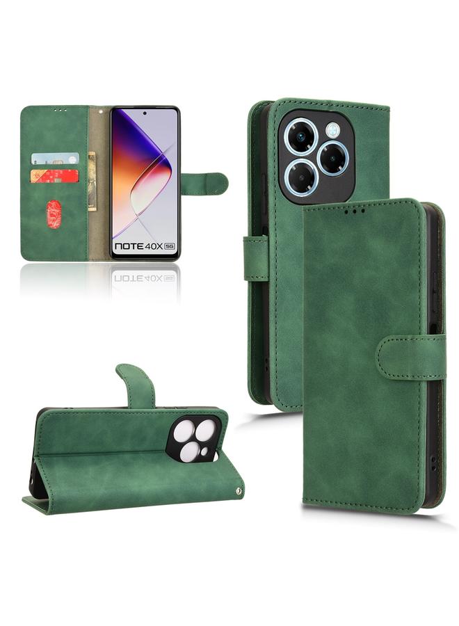 Zaboon Case For Infinix Note 40X 5G Skin Feel Magnetic Flip Leather Phone Case - Image 1