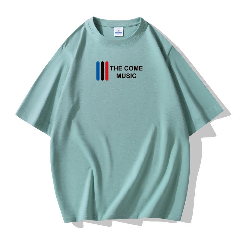 Men'S Short-Sleeved T-Shirt Men'S Pure Cotton Summer Trendy Brand Clothes Students Loose Half-Sleeved Teenagers Large Size Men'S T-Shirt - Image 1