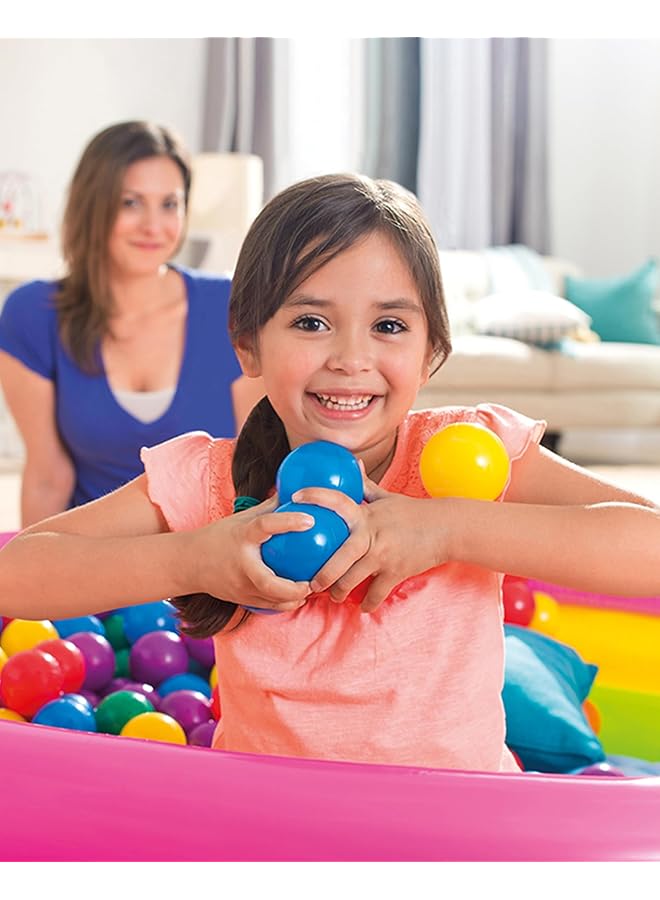 انتكس كرات بلاستيكية للمسابح ١٠٠ كرة ملونة قطر ٦.٥ سم - Image 3