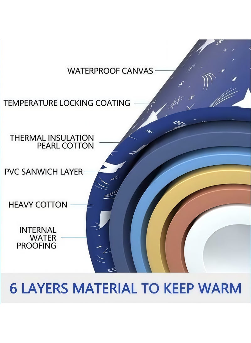 XiuWoo Portable Foldable Bathtub,Foldable Soaking Bathtub for Adults, Freestanding Bathtubs, Hot Bath Tub, Ice Bath, Family Bathroom SPA Tub,Extra Large Foldable Bathtub Freestanding Soaking Bathing Tub,for Adult Bathroom Folding SPA Tub, Shower Stall, Separate Family Bathroom SPA Tub for Hot Ice Bath (Blue) - Image 4