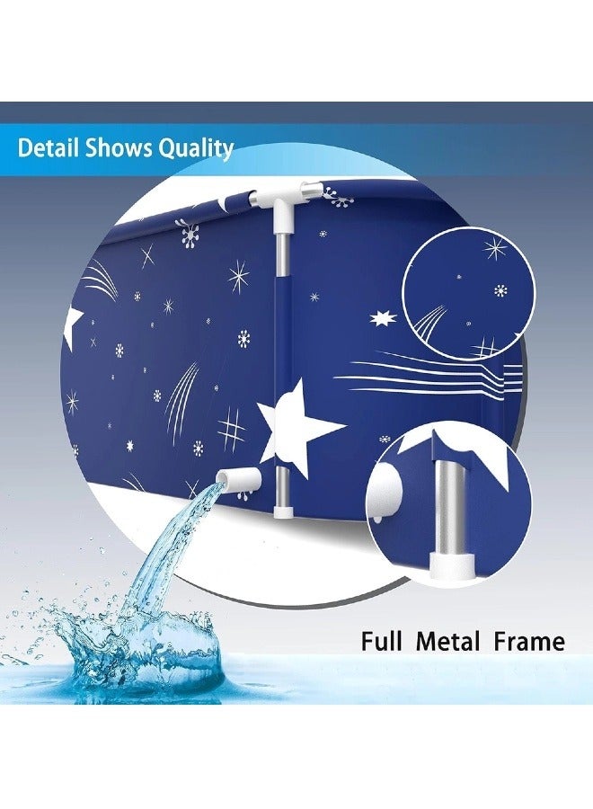 XiuWoo Portable Foldable Bathtub,Foldable Soaking Bathtub for Adults, Freestanding Bathtubs, Hot Bath Tub, Ice Bath, Family Bathroom SPA Tub,Extra Large Foldable Bathtub Freestanding Soaking Bathing Tub,for Adult Bathroom Folding SPA Tub, Shower Stall, Separate Family Bathroom SPA Tub for Hot Ice Bath (Blue) - Image 5