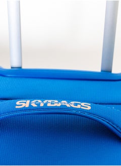 Skybags Vanguard Cabin-20 Inch Luggage with Anti Theft Zipper | TSA Lock| Smooth Dual Wheels| Wet Pouch for toiletries| Blue  - Image 5