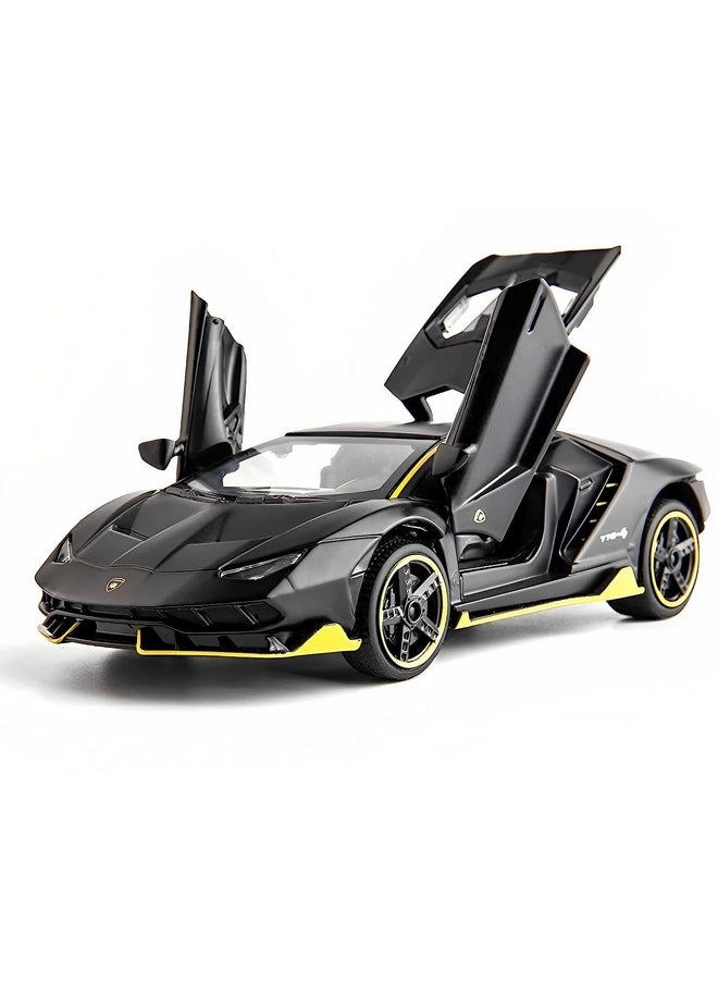 Sky Tech Sky Tech® Lamborghini Car Toy Die-cast Metal Car Model Car Pull Back car Super car with Openable Doors with Sound and Light for Birthdays Gift Party Decorations Great for Kids Boys Girls 1:32 Scale  - Image 1