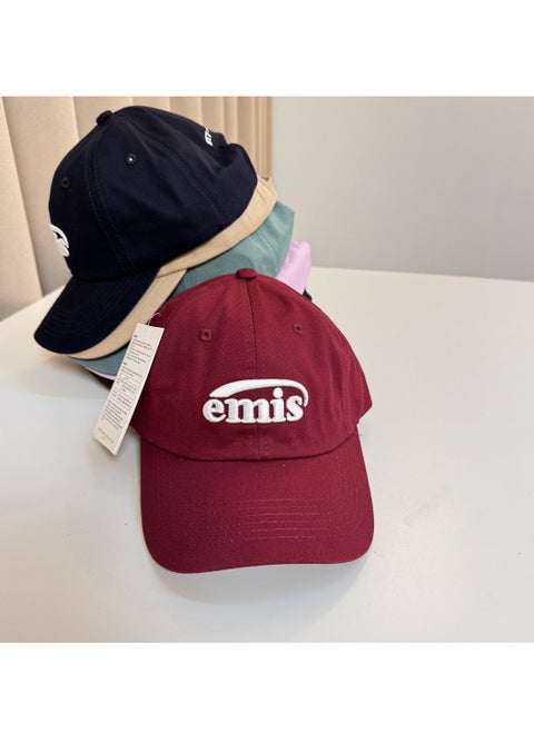 Soft top three-dimensional letter embroidered baseball cap