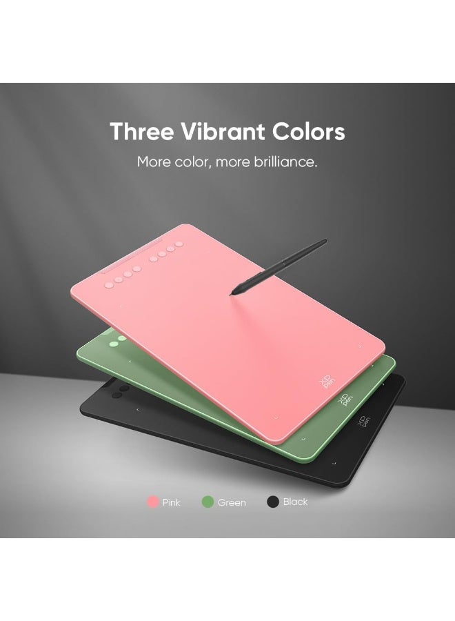 إكس بي بن تابلت رسم ديكو 01 V3 محدث من اكس بي بين - 16384 مستوى ضغط بدون بطارية، تابلت جرافيك او اس يو 10×6 انش، 8 مفاتيح اختصار للفنون الرقمية والتعليم ولوحة رسم الالعاب للكروم والكمبيوتر وماك واندرويد - Image 2