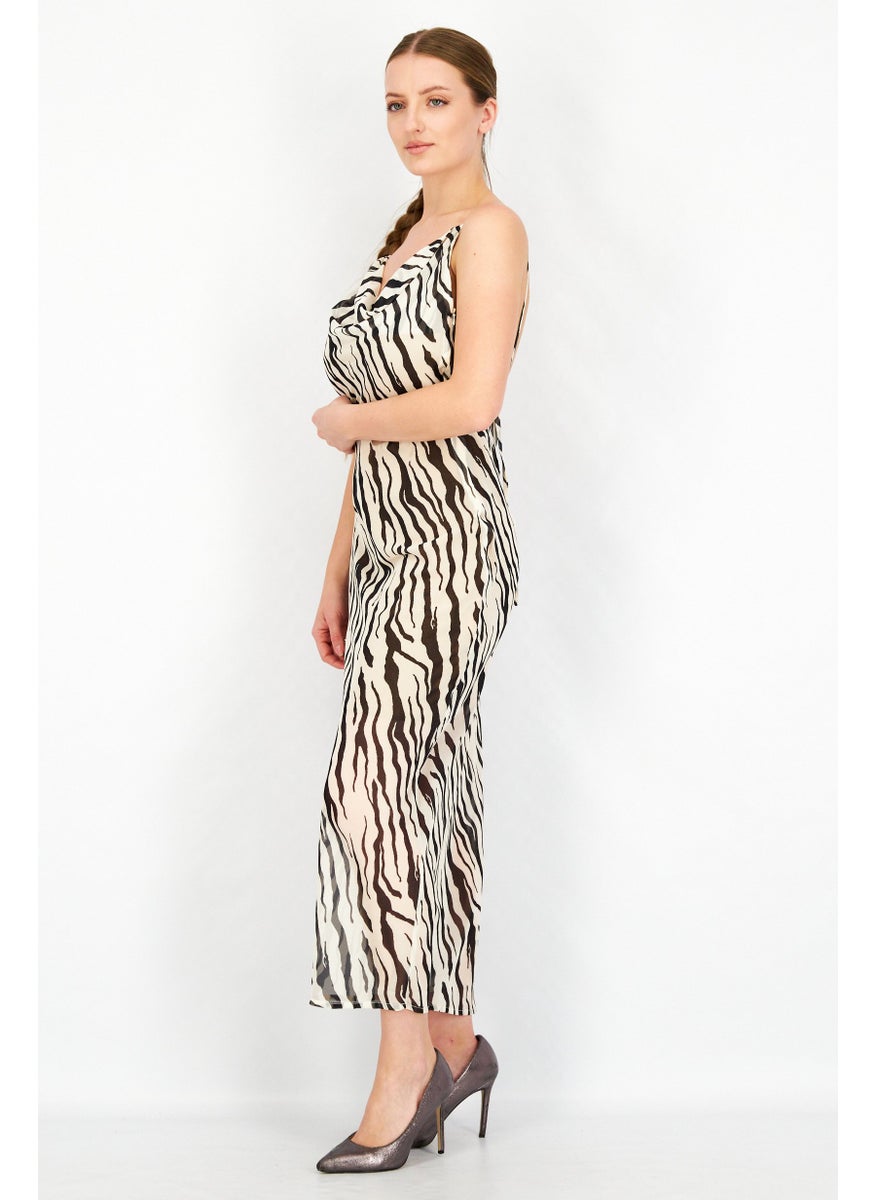 Women Animal Print Maxi Dress, Black - pzsku/ZC149EB701F0F61800136Z/45/_/1737296075/045c328a-6888-44bc-bd93-ded193530511