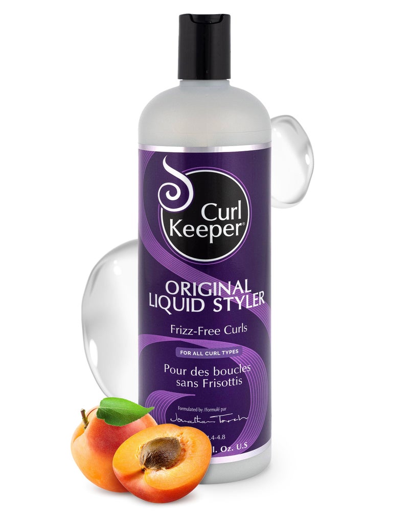 Curl Keeper Original Curl Keeper Anti-Frizz Curl Defining Hair Styler (33.8 oz) - Lightweight Curl Definer Liquid Gel for All Weather Conditions - Wavy & Curly Hair Products for Women (Cream Alternative) - Image 2