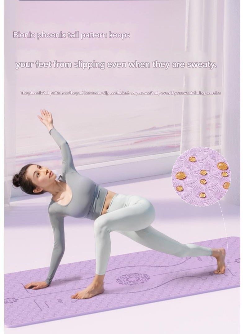Yoga Specific Pad For Shock Absorption Sound Insulation Shock Absorption Anti Slip Fitness Home Use Thickened Exercise Yoga Pad For Hair Replacement Anti slip Thickened