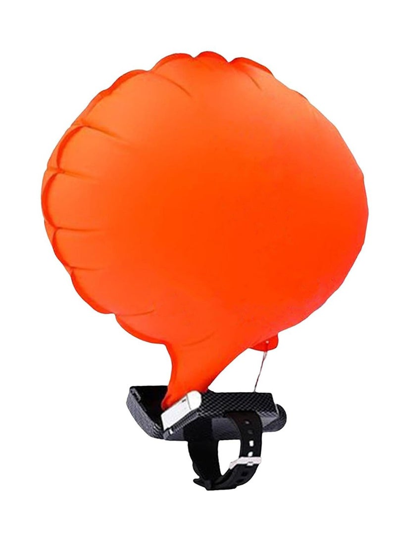 بلان A سوار معصم امن للماء مع وسادة هوائية قابلة للنفخ في ثانيتين باستخدام غاز ثاني اكسيد الكربون، مع صافرة معدنية وبوصلة قابلة لاعادة الاستخدام مع شنطة صغيرة و2 علبة غاز احتياطية - Image 1