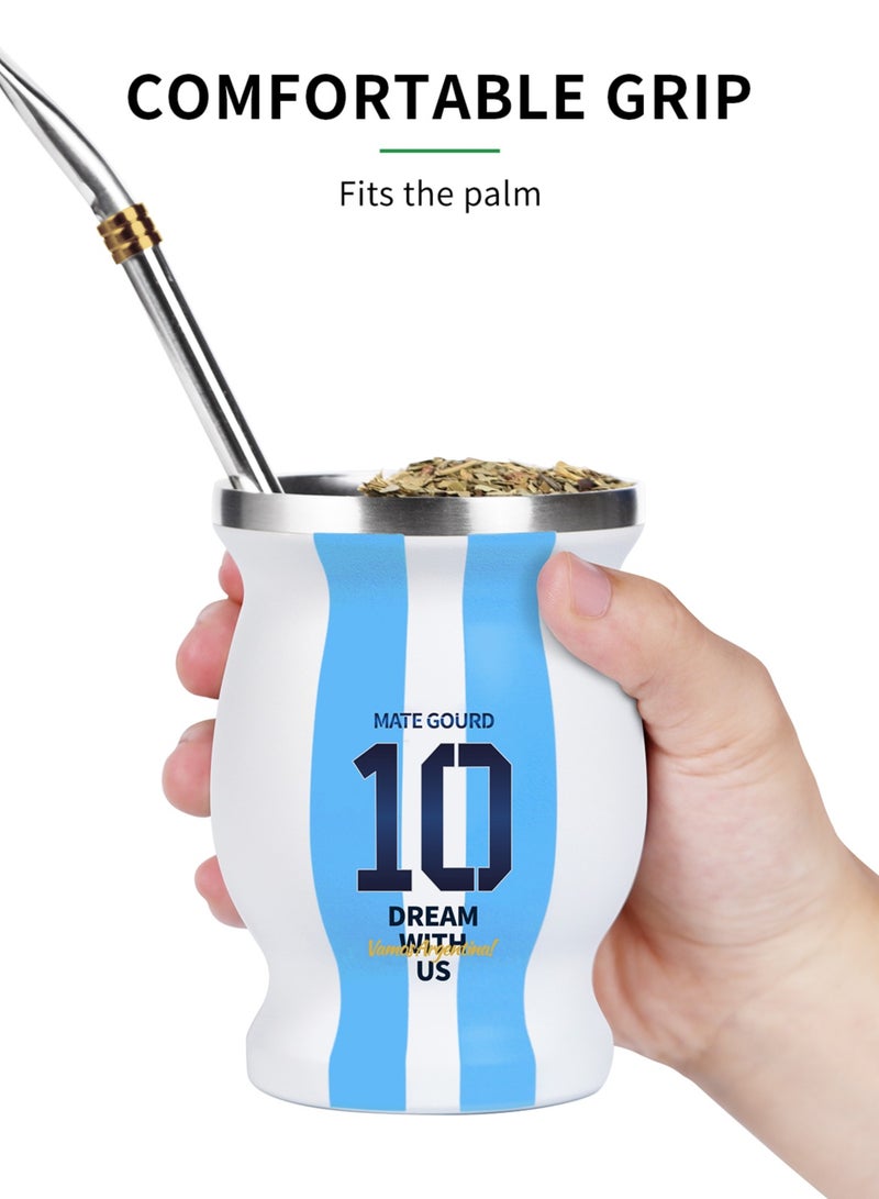 كوبرو طقم شاي ماتي الأرجنتيني رقم 10، بما في ذلك وعاء معزول وكوب ماتي - Image 5