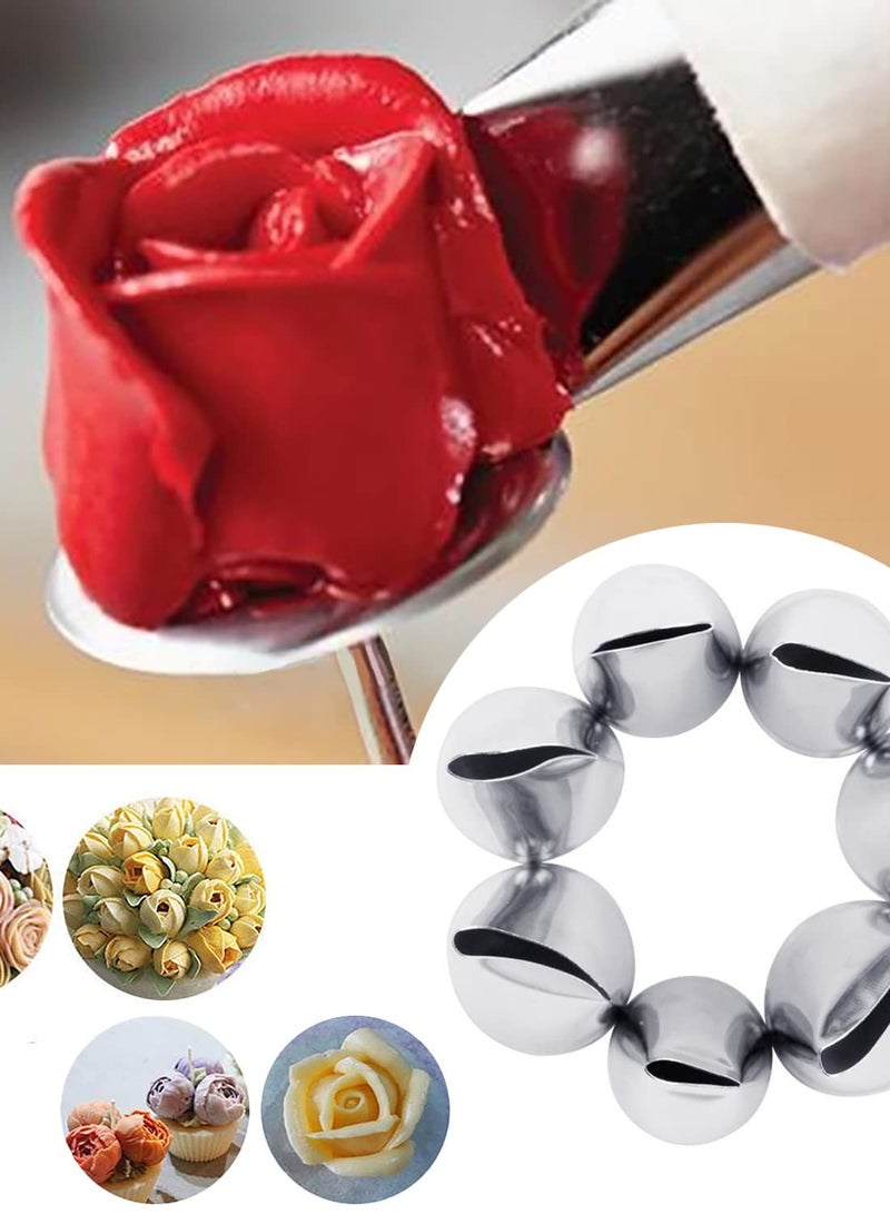 SOLARAE طقم نصائح تزيين الكعك من الفولاذ المقاوم للصدأ فوهة الورد كريمة الزبدة أدوات تزيين الكعك طقم أدوات الخبز - Image 4