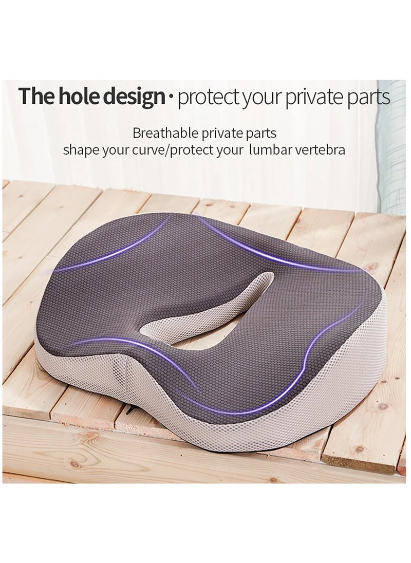 Generic Memory Foam Seat Cushion for Pressure Relief Tailbone Pain Sciatica and Back Pain Relief Seat Cushion  - Image 2