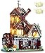 Loyratche Medieval Wood Cabin Building Set with Light Wooden Forest House Blocks Toy with Rotating Windmill Waterwheel Castle Architecture Modular Ideal Gift for Adults Teens 14 - Image 2
