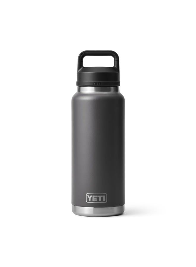 YETI Rambler 1L Leak Proof Vacuum Insulated Stainless Steel Bottle with Chug, Graphite - Image 1