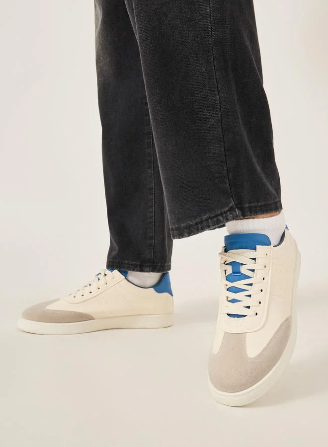 Color Block Lace Up Sneakers