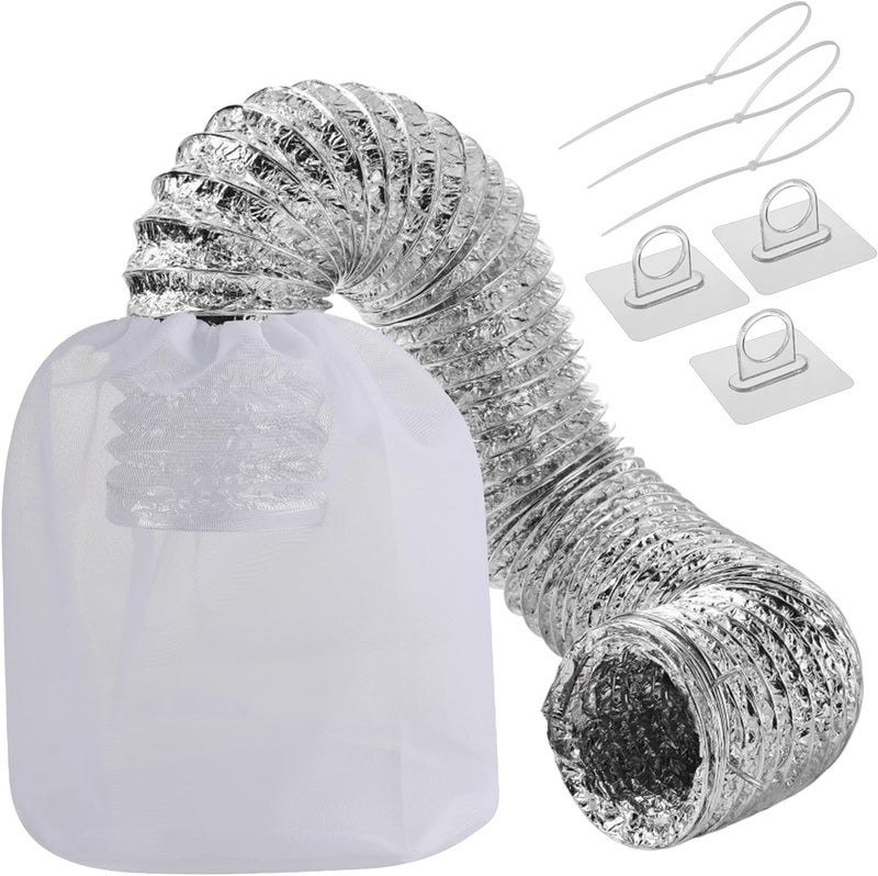 LSLYHTC 3Pcs Dryer Vent Lint Catcher Bags, Lint Bag Catcher for Dryers Vents, Outdoor and Indoor Dryer Vent Lint Trap Bag for Dust - Image 1