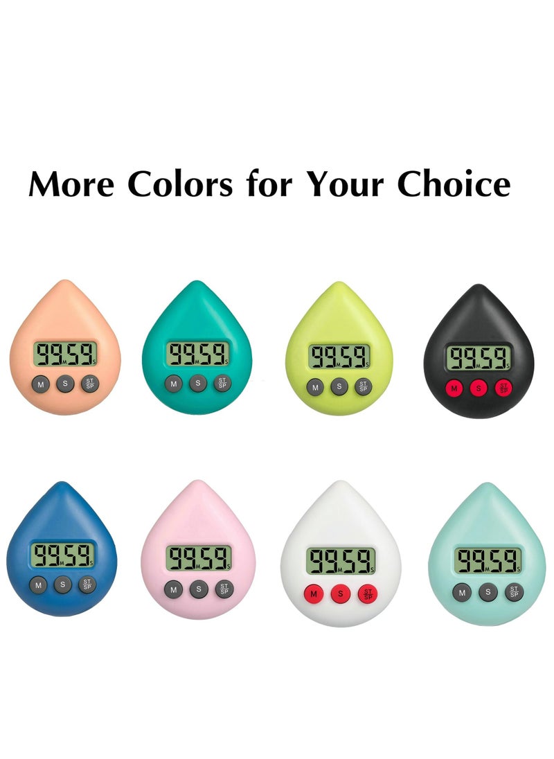 SYOSI - Silent Non-Ticking Battery Operated Shower Timer, Waterproof Digital Timer, Small Size Cute Timer with Suction Cup, Small Size and Good Performance, Strong Magnet on the Back (Light Green) - Image 1
