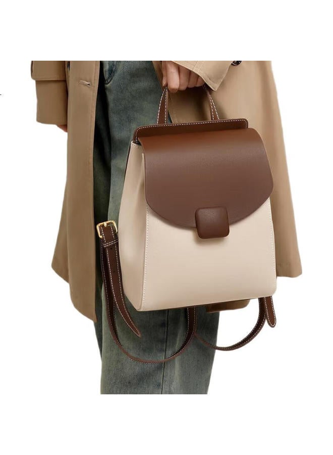 Yuyula Leather Backpack For Women, Large Capacity, Light Luxury, Stylish Travel Laptop Bag, School Bag, Birthday Gift For Girlfriend - Image 3