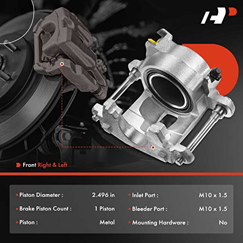 A-Premium Disc Brake Caliper Assembly Compatible with Select Chevy, GMC, Buick, Avanti, Isuzu, Oldsmobile and Pontiac Models - S10 Blazer, Malibu, Camaro, LLV, S15 Jimmy, Sonoma, Regal - Front Side - Image 2