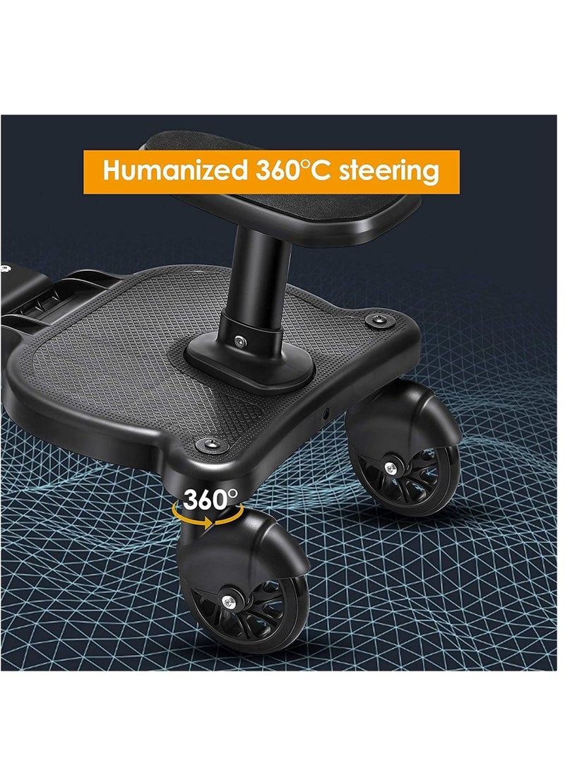 دوكو عربة أطفال محمولة متعددة الوظائف بتصميم ثنائي العجلات مع مقعد - Image 5