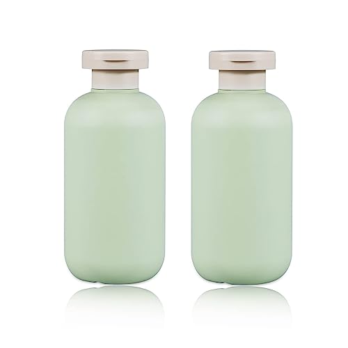 UMETASS 68oz Squeeze Bottles with Flip Cap Refillable Plastic Travel Bottles for Creams Lotion Shampoo Conditioner 2 Pcs