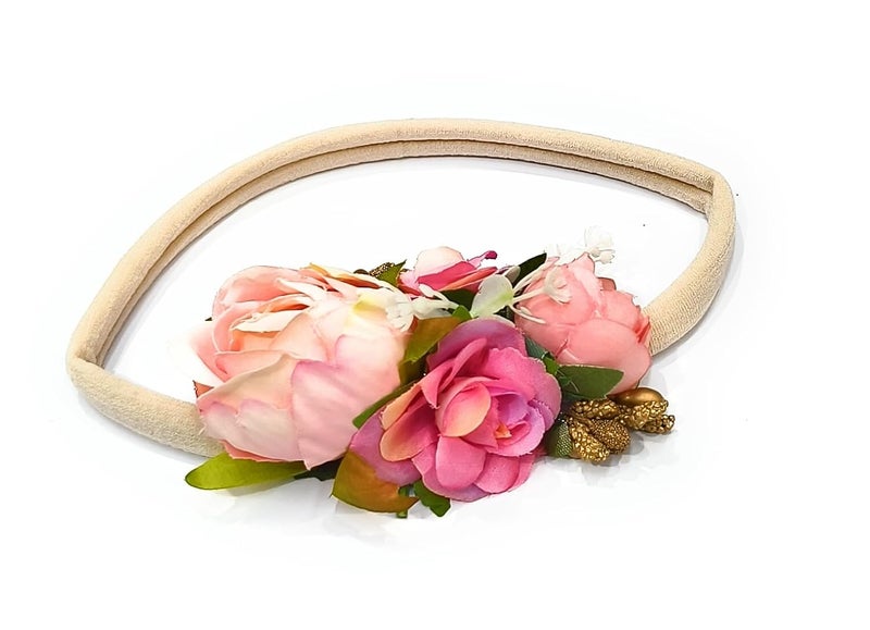 FAIRYTALE Baby Headband Flowers For Girls Cute Elastic Floral Hair Bands Newborn Toddler Headwear Nylon Headbands Kids Hair Accessories - Image 1